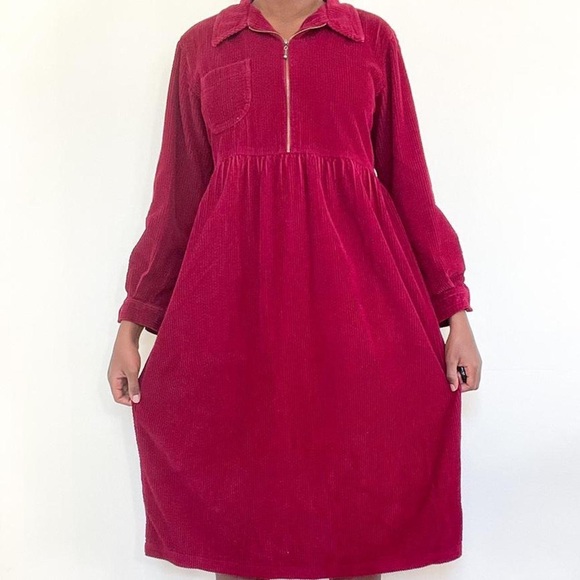 Fads burgundy shirt dress - Picture 4 of 4